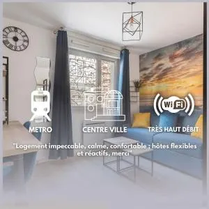 bnbgônes - LE LOMBARDI - METRO GARIBALDI - WIFI - La Guillotière