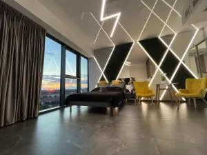 Hanza Tower - SCANDIA Apartment, 16 Floor, Sunset View - 戈莱纽夫