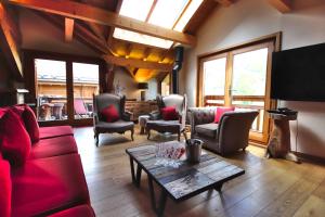 Chalets Prestigious 18 Person Chalet with Pool and Jacuzzi : photos des chambres