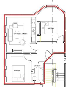 Flat-C, 4 Adults, 20 mins to Beach, Netflix, Wifi, Sleeps 4 Adults