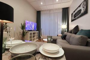 Soul-Apartment Terrasse Privat-Parkplatz Boxspringbett 55Zoll TV WLAN