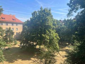 Artistic apartment with a balcony