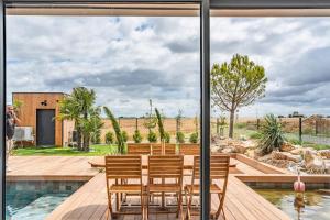 Villas Magnifique villa avec piscine et brasero : photos des chambres