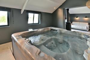 Maisons de vacances Les Roches Bleues - Climatisee avec piscine et jacuzzi : photos des chambres
