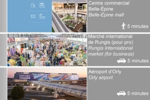 Appartements Appartement paisible et bien situe – Proche aeroport d’Orly et Tramway pour Paris : photos des chambres