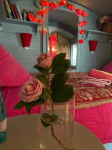 B&B / Chambres d'hotes Apartment and B&B bedroom and Circus Wagon at Mas Pryce : photos des chambres