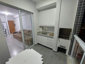 Apartamento Recanto Praia Grande - Mar, Ar, Churrasqueira, Piscina e Sauna