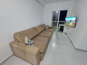 Apartamento Recanto Praia Grande - Mar, Ar, Churrasqueira, Piscina e Sauna
