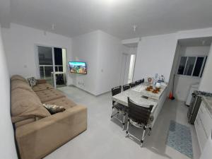 Apartamento Recanto Praia Grande - Mar, Ar, Churrasqueira, Piscina e Sauna