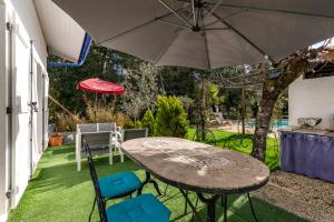 Maisons de vacances Landaise le lagunak avec piscine chauffee a 900 M de la plage : photos des chambres