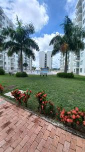 Apartamento Agualina Orange con vista a la piscina