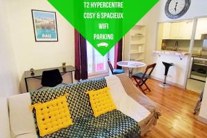 Appartements Le Gambetta T2 Cosy Hypercentre WIFI Fibre avec parking : photos des chambres