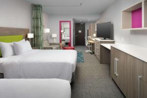 Queen Studio with Two Queen Beds - Non-Smoking room in Home2 Suites By Hilton Nashville Downtown Convention Center