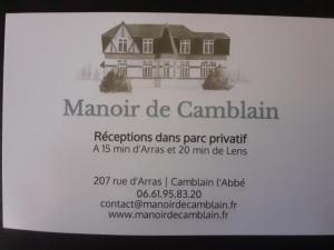 B&B / Chambres d'hotes Manoir de Camblain : Chambre Supérieure Lit Queen-Size