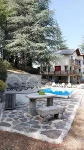 Chalet 14 pers avec vue panoramique et piscine chauffée - Aujac