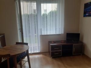 Słoneczny apartament z małym ogródkiem