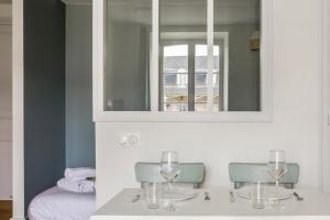 Appartements Comfortable studio in the Grand Hotel of Houlgate - Welkeys : photos des chambres