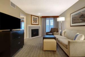 King Master Fireplace Suite room in Homewood Suites by Hilton Boulder