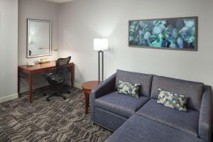 Junior King Suite with Roll-In Shower - Mobility Access room in Hilton Garden Inn Tucson Airport