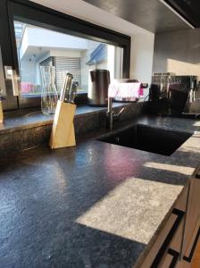 Luxuriöses Penthouse mit Blick auf die UNO-City und dem Kaiserwasser. 3Schlafzimmer, 2 Bäder, privat Lift ins Apartment