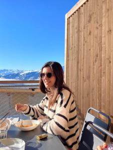 Luxurious duplex for 4-7p with large terrace and pool in ski-in ski-out 5 star residence at Les Arcs