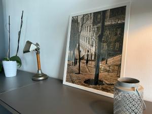 Above Paris Eiffel Tower view Balcony