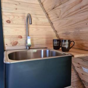 Cabaña de huéspedes en un microviñedo familiar