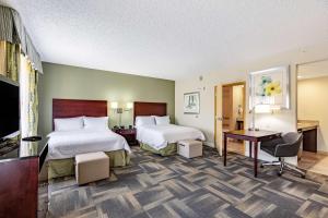 Queen Studio Suite with Two Queen Beds and Sofa Bed - Non-Smoking room in Hampton Inn & Suites Orlando-South Lake Buena Vista