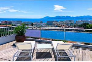 Penthouse Cannes 100m2 avec 2 suites et terrasse 80m2
