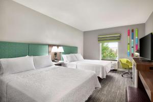 Room with Two Queen Beds - Non-Smoking room in Hampton by Hilton Oklahoma City I-40 East- Tinker AFB