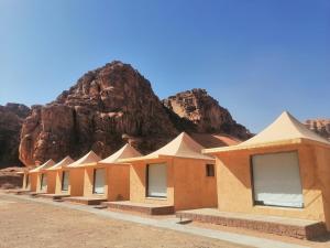 Golden sunset luxury camp