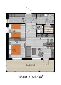 Polar Charm huoneistot H ja J - 科拉里