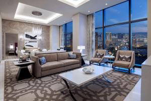One-Bedroom Entertainment Suite with Strip View room in Crockfords Las Vegas LXR Hotels & Resorts at Resorts World
