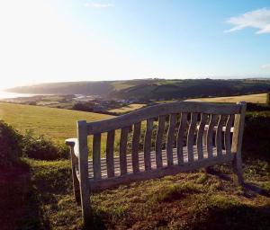 9 The Downs, Thurlestone, South Devon on the coastal footpath overlooking Burgh Island