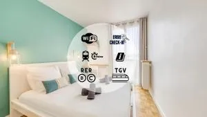 Blue Dream - RER B&C - Netflix / Disney+/ Easy Check-in - Verrières-le-Buisson