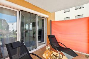 Großzügiges Apartment für 6 nahe Frankfurt, Balkon, Große Küche, Parkplatz