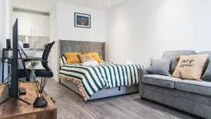 Cozy Modern Studio Apartment Near Preston City Centre- Sleeps 3 - Grimsargh