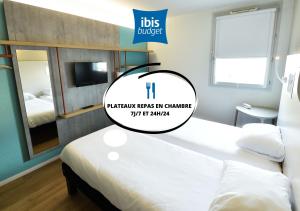 Hotels Ibis budget Dijon Centre Clemenceau : Chambre Lits Jumeaux