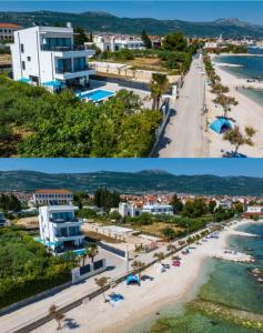 Beachfront Villa Sol&Mar with heated pool and jacuzzi