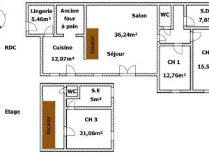 Maisons de vacances Gite Bourneau, 4 pieces, 6 personnes - FR-1-426-539 : Maison de Vacances