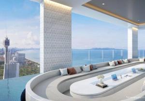 Luxury suite with sea view.