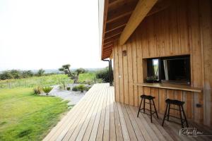 Maisons de vacances les Hauts de Rebeillou - Cabane Spa : photos des chambres