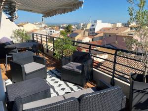 Appartements Logement entier,plage a 300m,terrasse 20m2,clim : photos des chambres