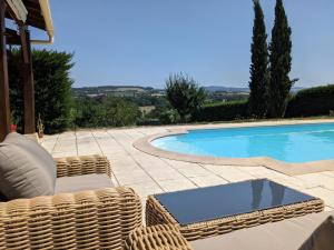 Maisons de vacances Clos du Chateau - Large House with Private Pool and Valley View : photos des chambres