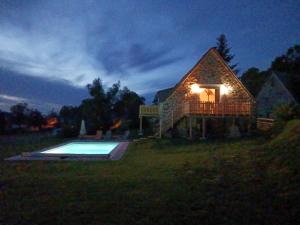 Maisons de vacances Gite d'Haut Bagnac avec piscine : photos des chambres