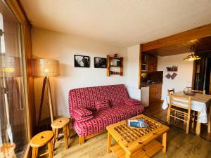 Studio cabine ensoleillé pour 4 personnes, vue sur pistes - FR-1-293-166