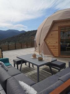 Tentes de luxe Le dome geodesique : photos des chambres