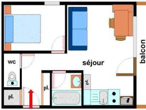 Appartements Appartement cosy 4 pers. avec balcon, WiFi et draps fournis - FR-1-508-173 : photos des chambres
