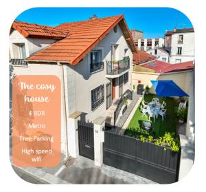 Maisons de vacances Cosy House Near Paris 4 Bedrooms, Metro, Parking : photos des chambres