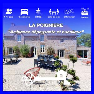 Maisons de vacances Poigniere 17pers SPA Baby-foot 15min Mer : photos des chambres